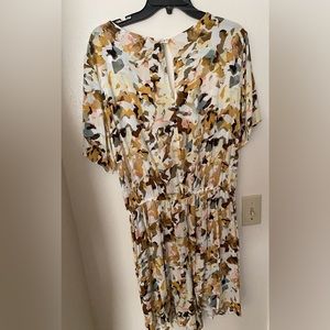 Floral romper shorts XL